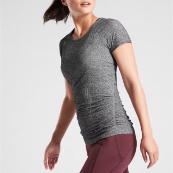 Athleta Tops - Athleta Speedlight Seamless Heather Tee